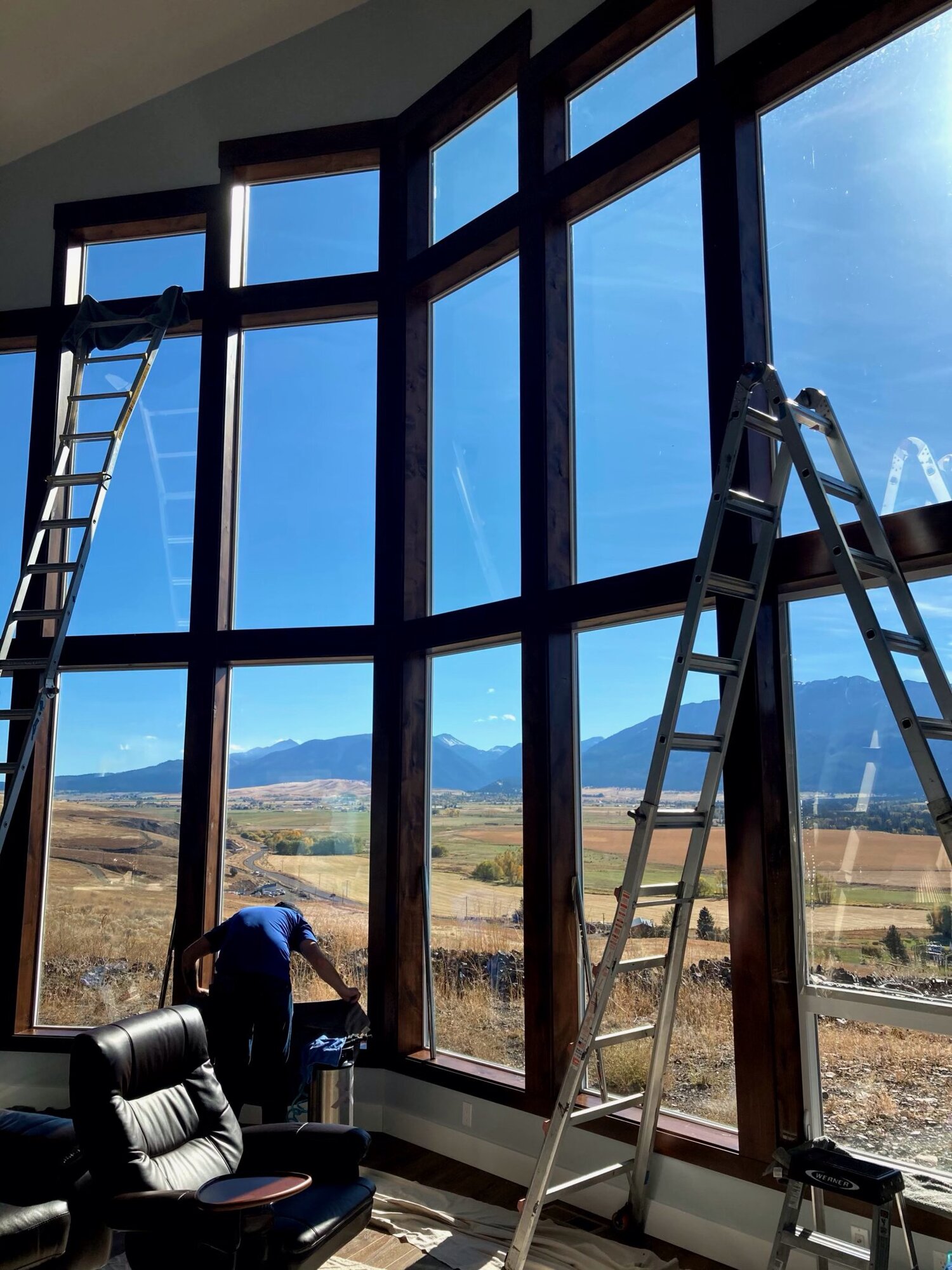 Window tint and film installation in home